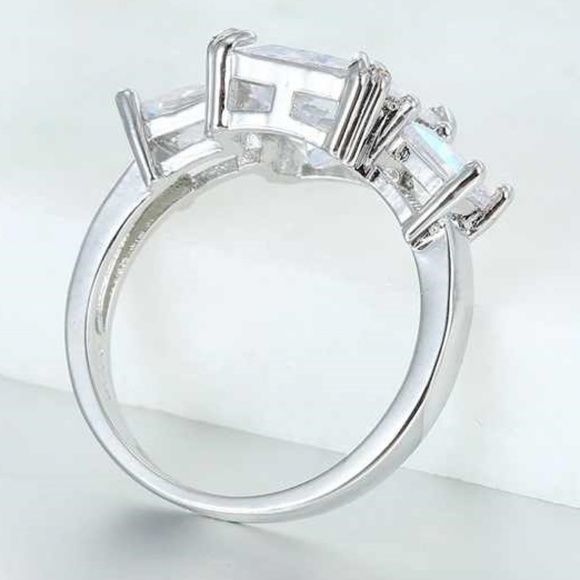 aurora borealis sterling plated ring, rainbow ring - Picture 5 of 6